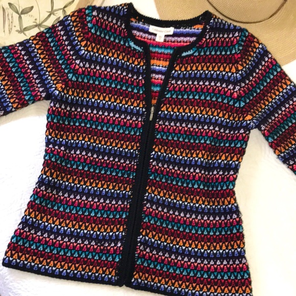 Coldwater Creek Vibrant Cardigan Sweater - Picture 2 of 16